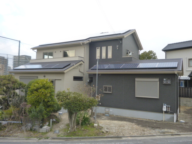 新築：大容量太陽光の2世帯住宅